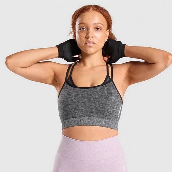 Gymshark Adapt Marl Sports Bra - Picture 1 of 7